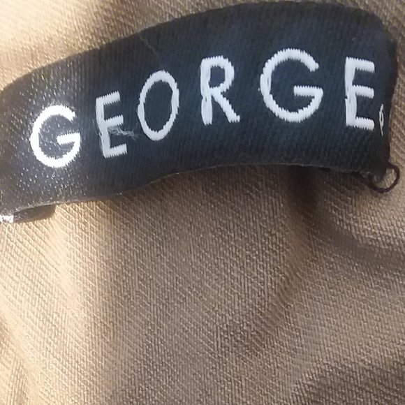 4X GEORGE KHAKI PANTS w SPANDEX & POCKETS - Picture 2 of 10